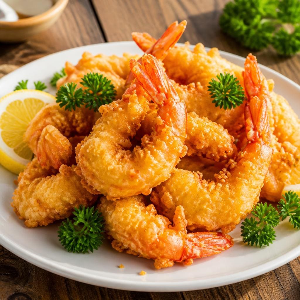 Bakmi Golek Udang Goreng Tepung